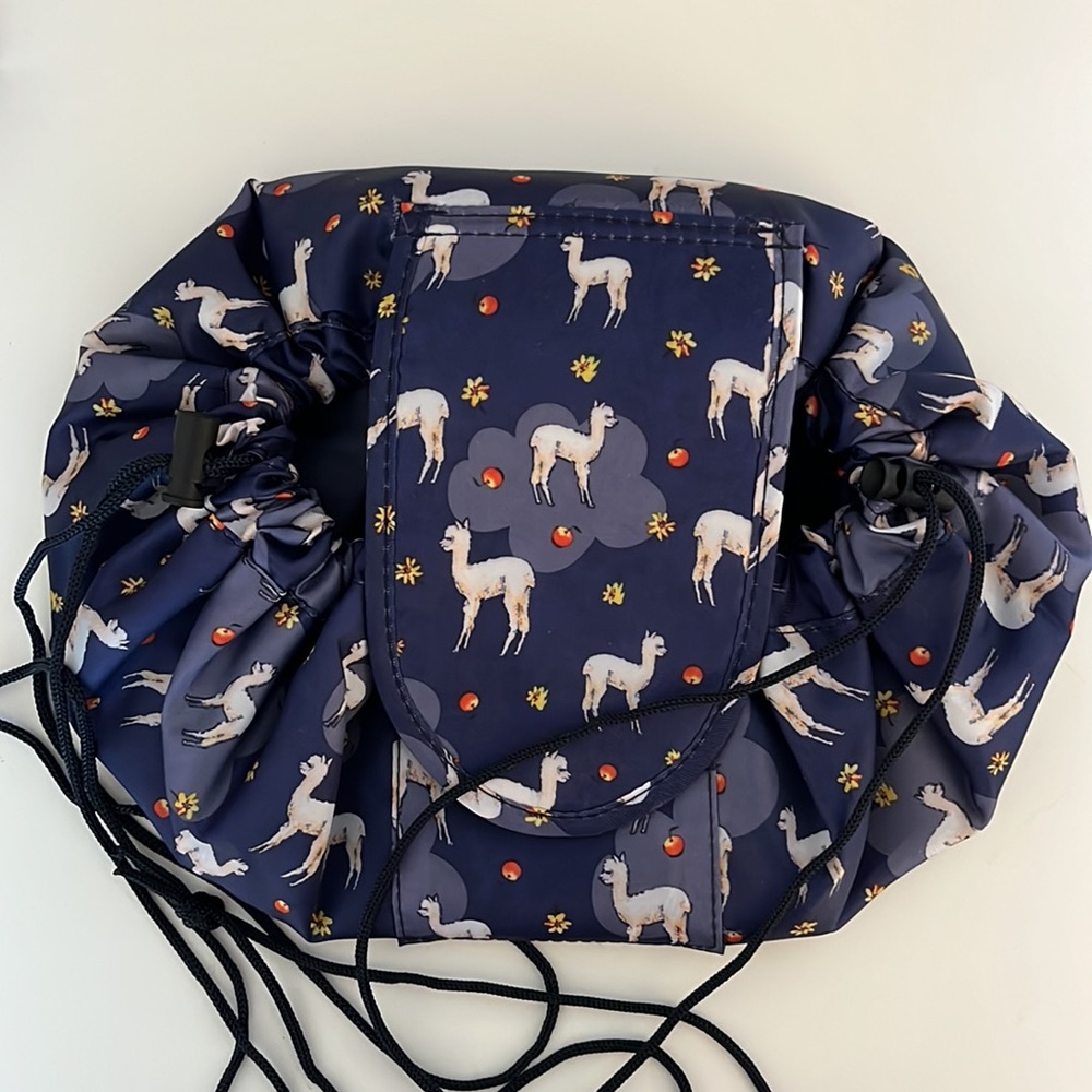Llama print cosmetics travel bag NEW